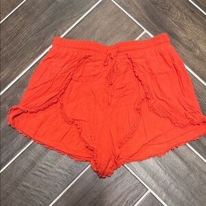 Lovers + Friends Vibrant Coral Shorts